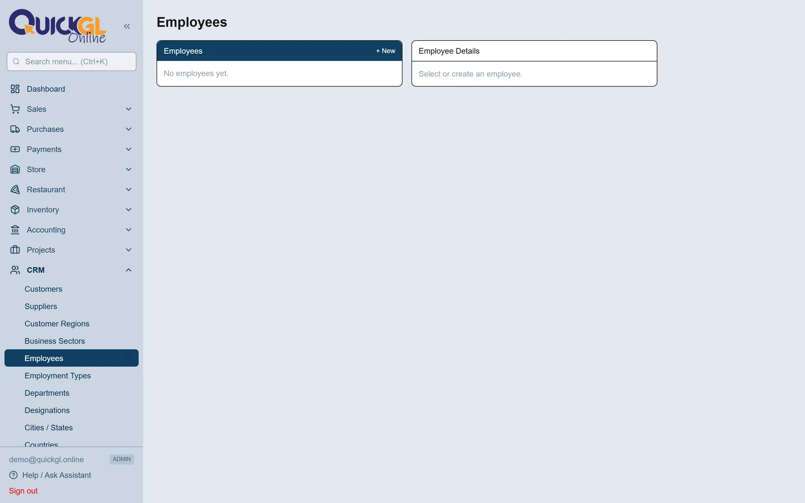Employee add karein